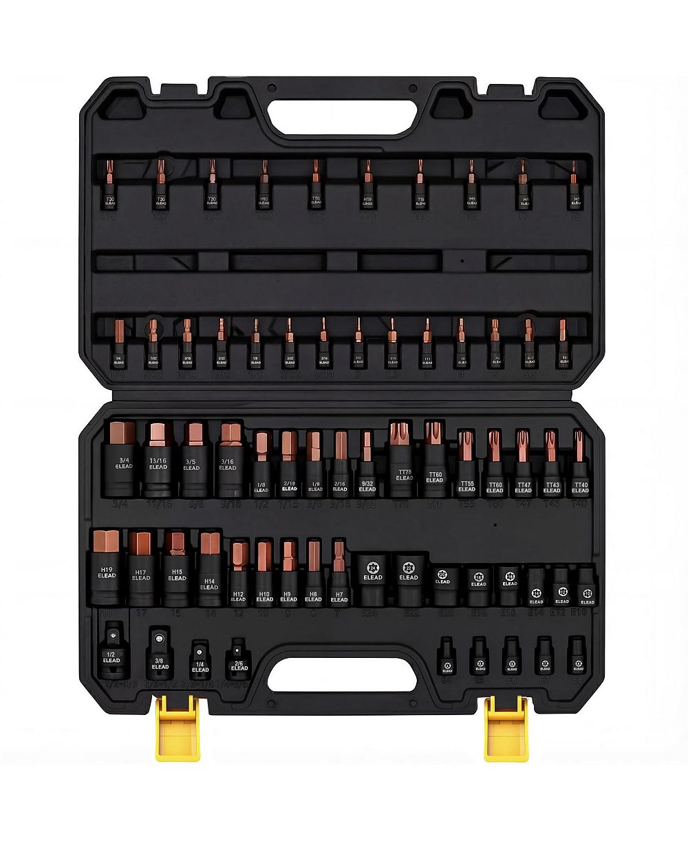 XDOVET Torx Hex Bit Socket Set 66-Piece Star E-Torx CR-V S2 Automotive Mechanic