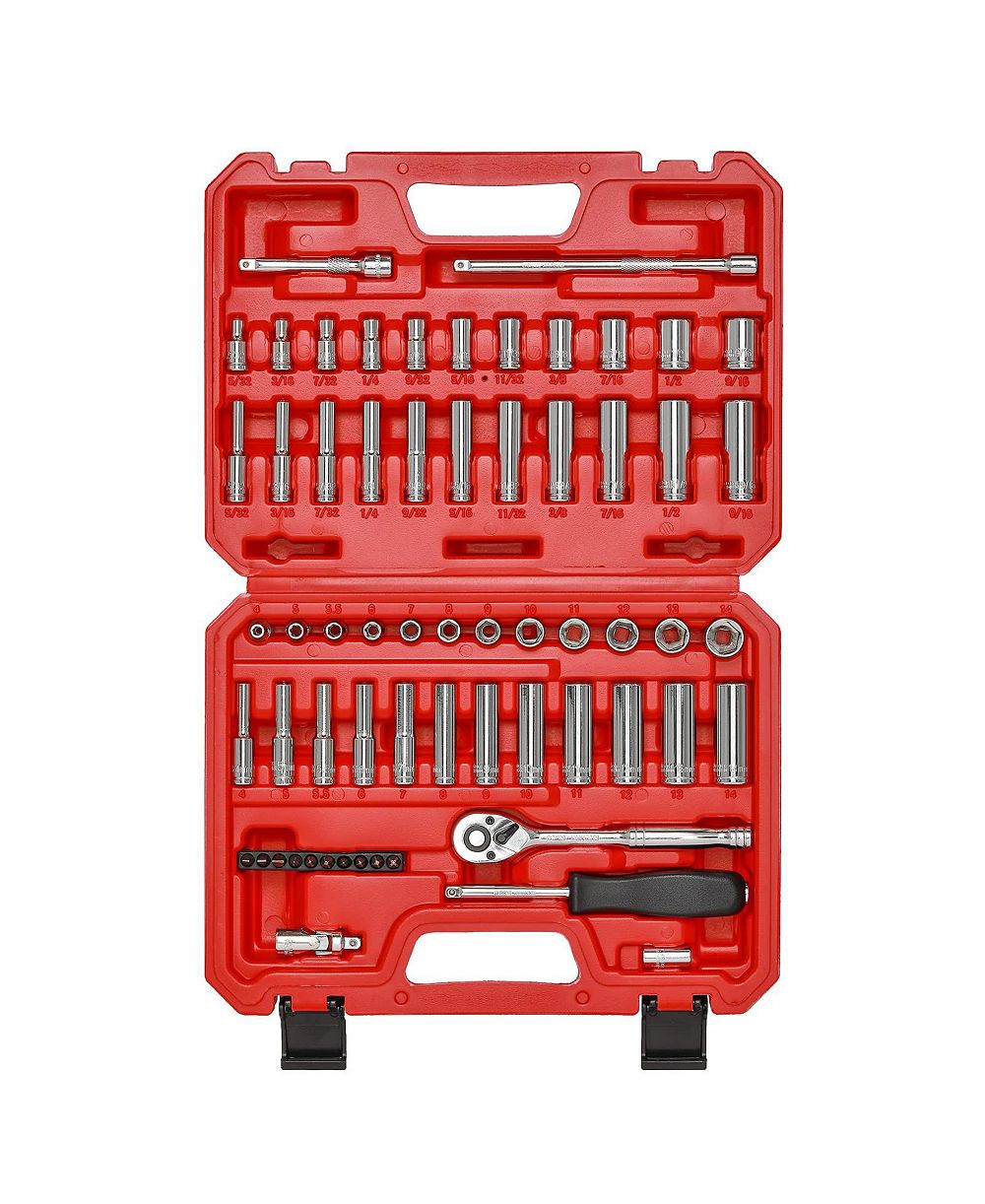 Набор торцевых головок XDOVET 1/4inch, 62 предмета, SAE Metric Ratchet