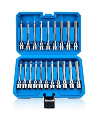 Набор торцевых головок XDOVET Extra-long Allen Hex, 3/8inch Drive SAE Metric CR-V S2 Steel