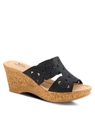 Spring Step Women's Flamyo Slide Sandal with Leather Upper