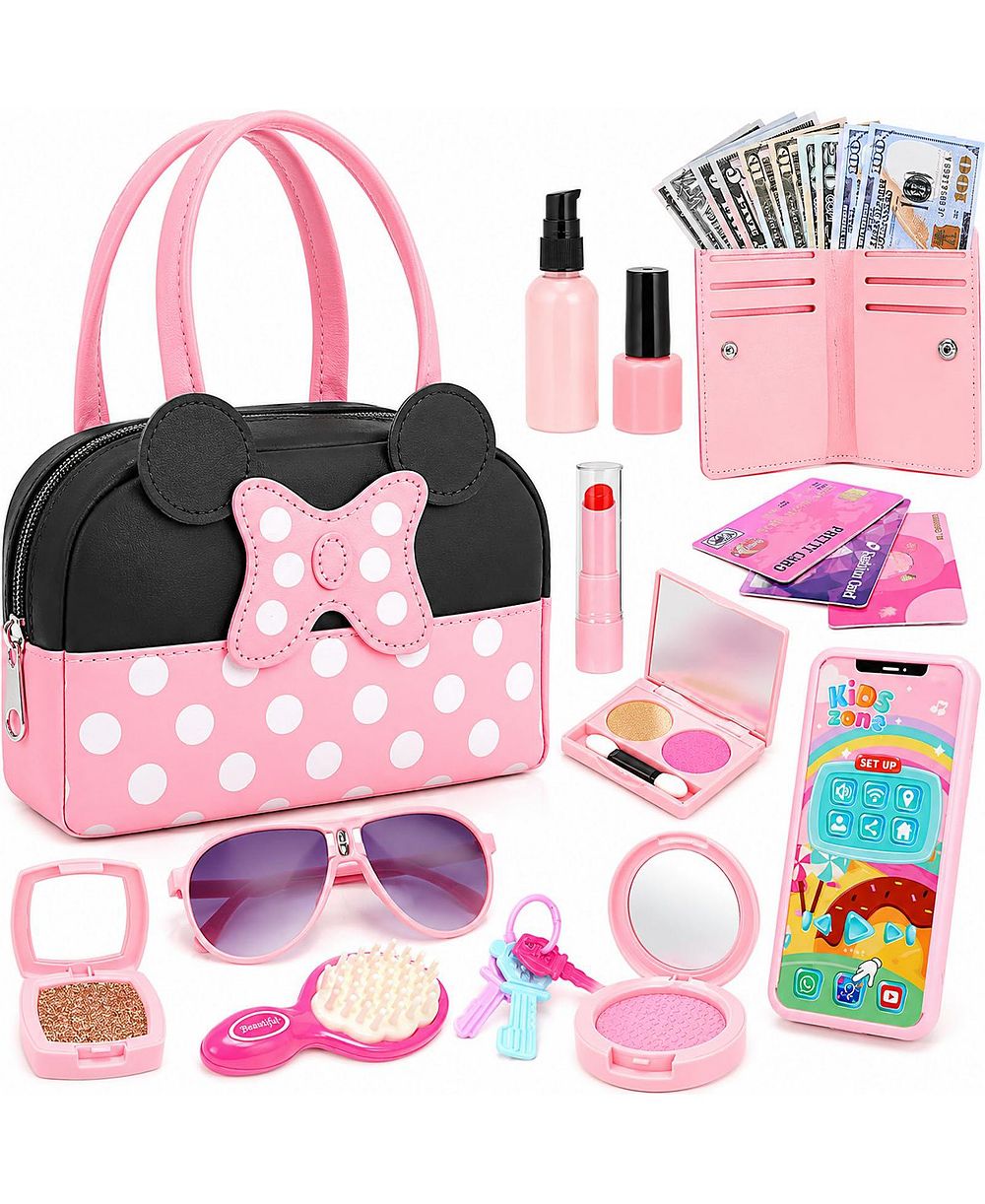 Игровой набор GNUADZ Pretend Play Purse Makeup Princess Accessories Birthday Gift Kids