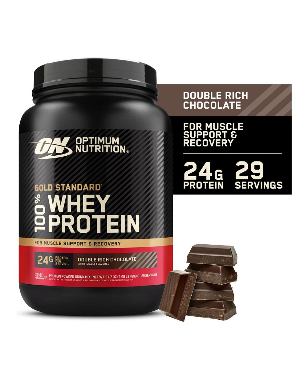 Optimum Nutrition Gold Standard 100% Whey протеиновый порошок, Double Rich Chocolate 1.98 Pound