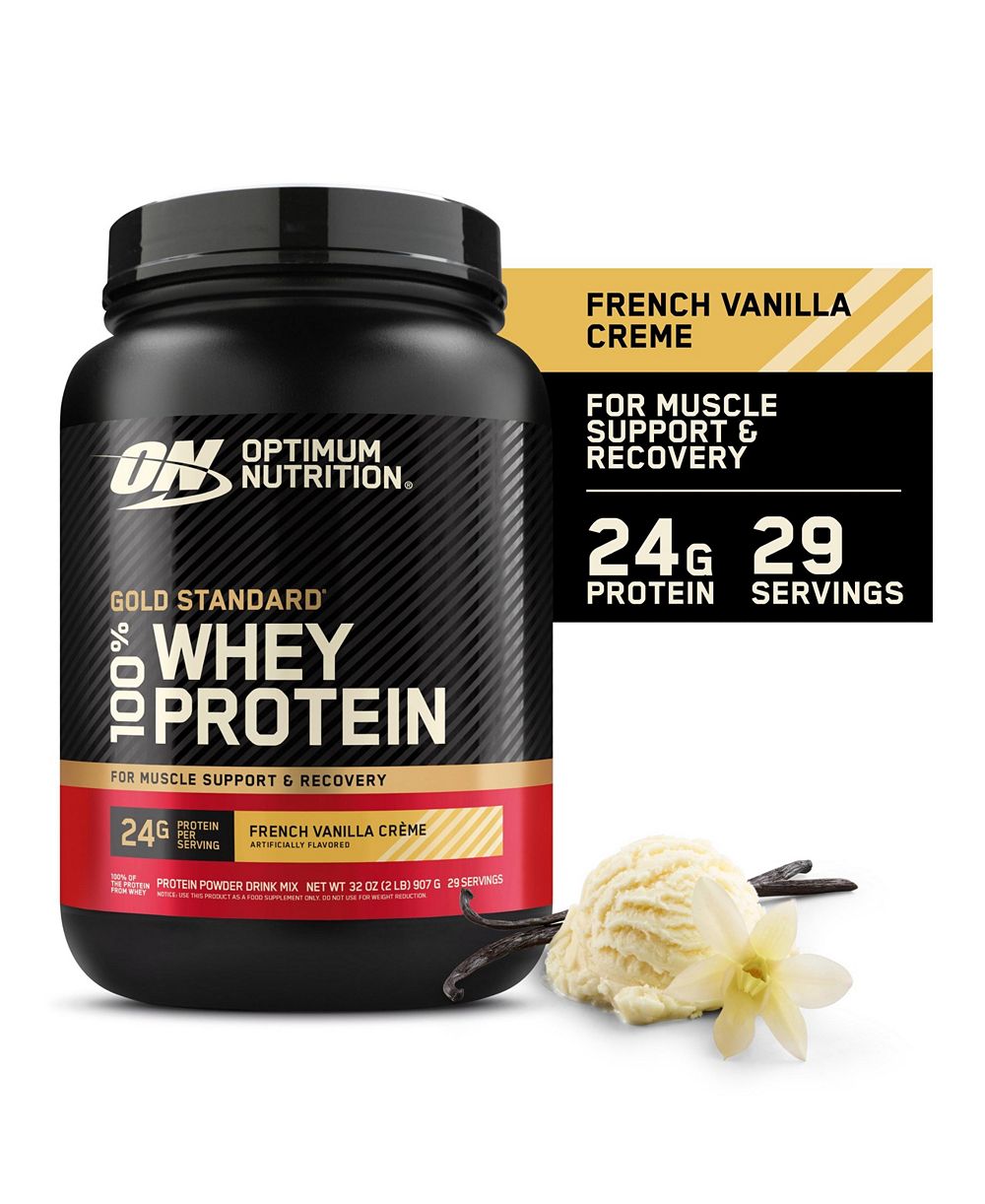 Сыворотка протеиновая Optimum Nutrition Gold Standard 100% Whey, French Vanilla Creme, 2 Pound