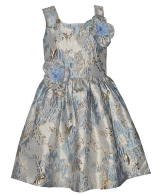 Bonnie Jean Girls' 7-16 Sleeveless Metallic Jacquard Dress
