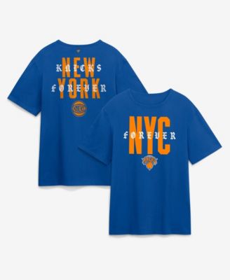 Мужская футболка Fanatics Blue New York Knicks NYC Forever Legacy Cotton