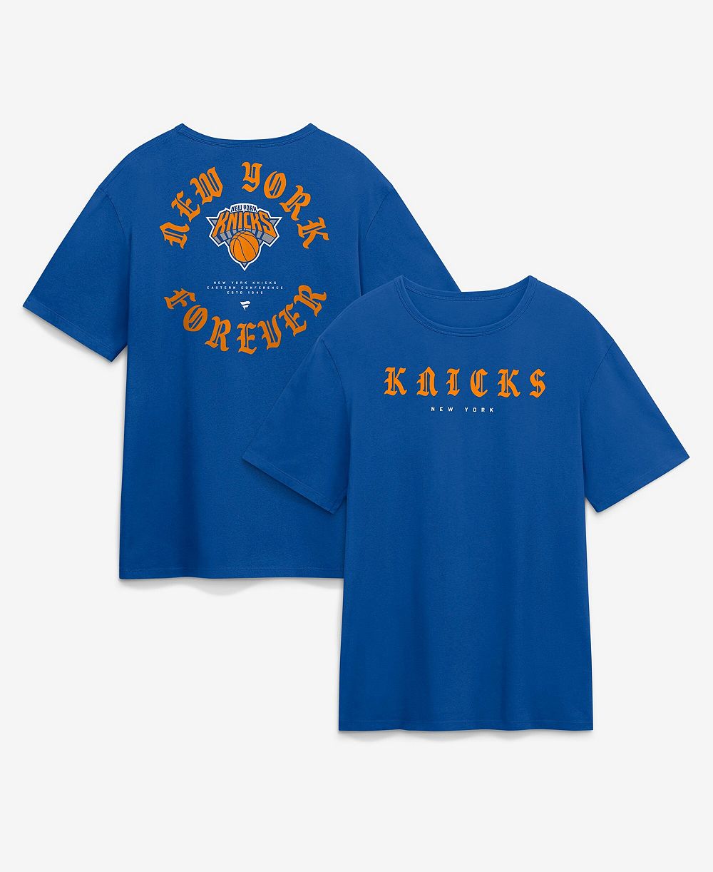 Мужская футболка Fanatics Blue New York Knicks Forever Legacy Cotton