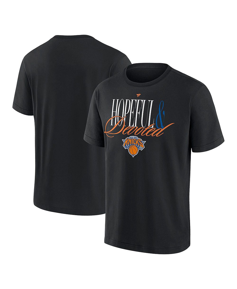 Мужская черная футболка Fanatics New York Knicks Devoted Heavyweight