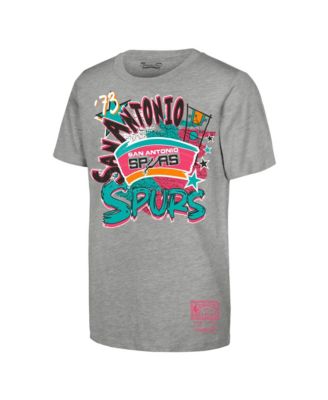 Детская футболка Mitchell & Ness San Antonio Spurs Play by Play серая