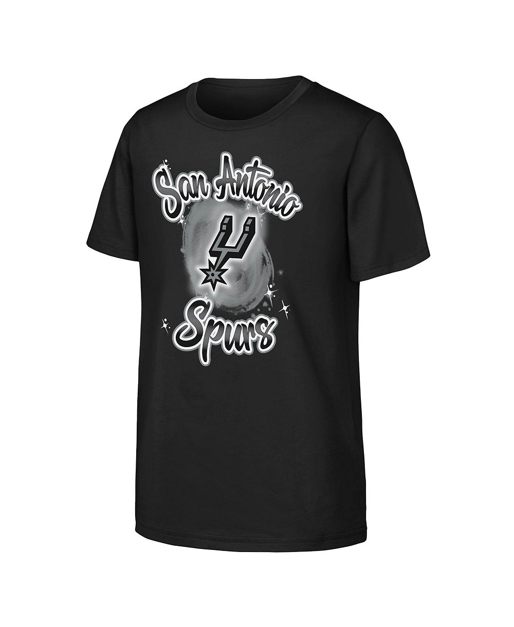 Футболка Outerstuff Black San Antonio Spurs Air Brush для детей