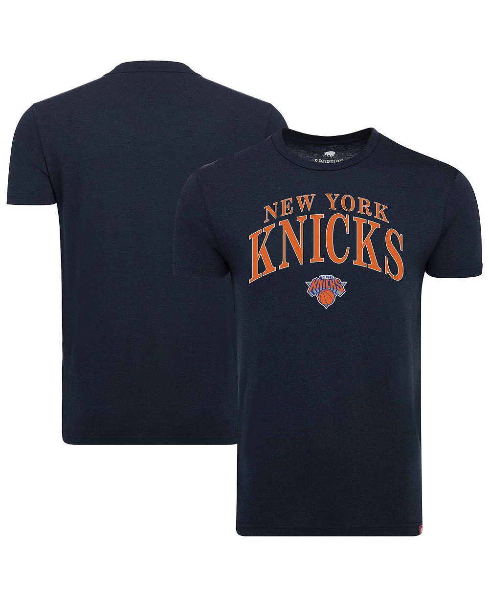 Футболка Sportiqe Navy New York Knicks Comfy Tri-Blend для мужчин и женщин