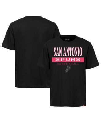 Мужская и женская футболка Sportiqe Men's and Women's Black San Antonio Spurs Duke Russell
