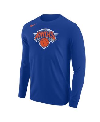 Мужская футболка Nike Blue New York Knicks Core Long Sleeve