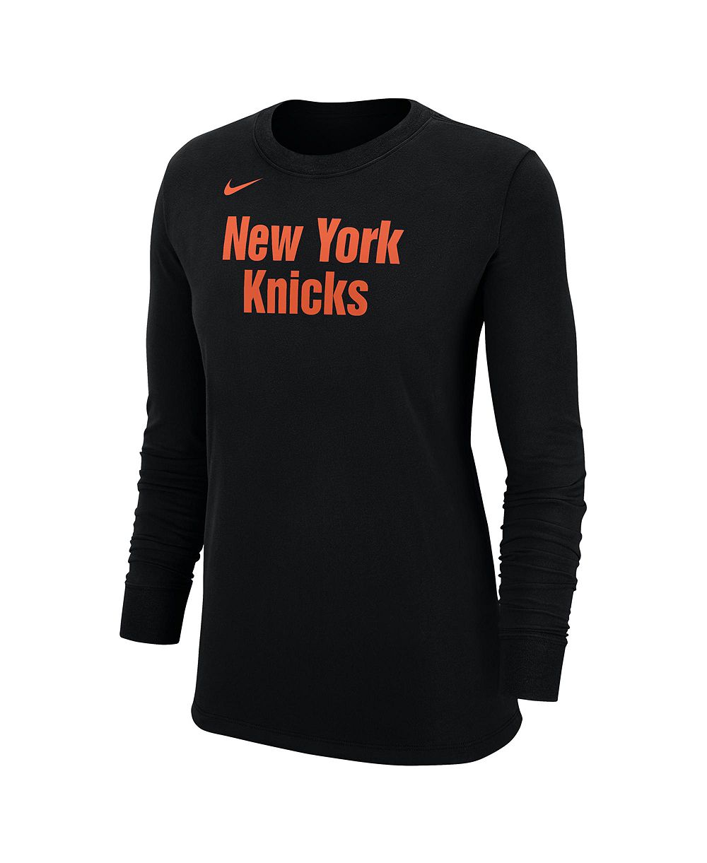 Nike Women's Black New York Knicks Core Long Sleeve T-Shirt