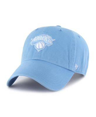 '47 Brand Men's Light Blue New York Knicks Clean Up Adjustable Hat
