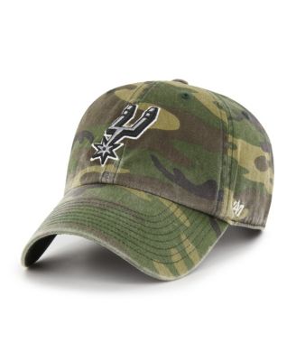 '47 Brand Men's Camo San Antonio Spurs Clean Up Adjustable Hat