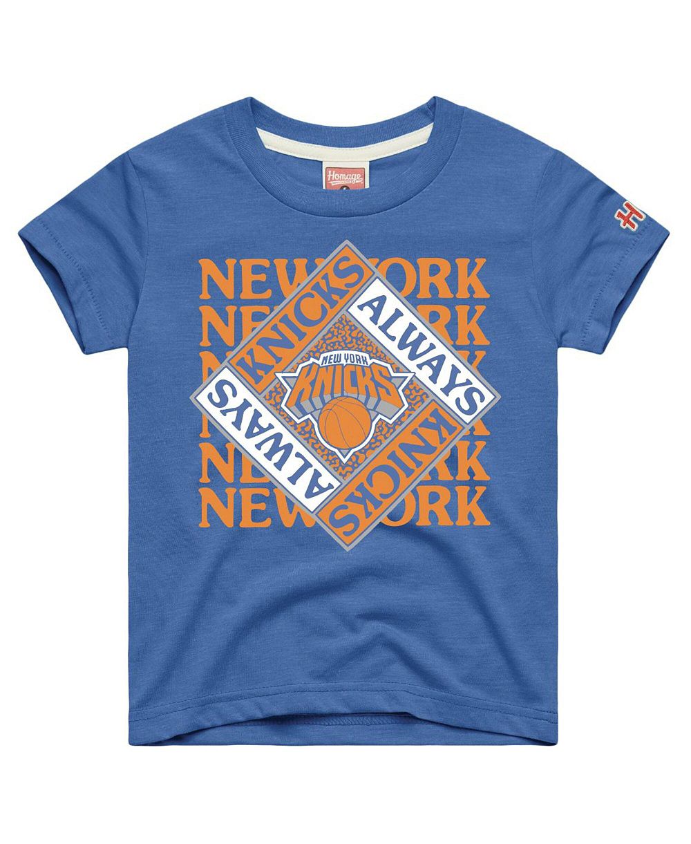 Homage детская синяя футболка Tri-Blend New York Knicks Always Knicks