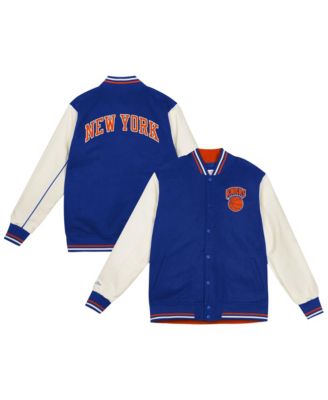 Mitchell & Ness Toddler Mitchell Ness Blue New York Knicks Varsity Heavyweight Full-Snap Jacket