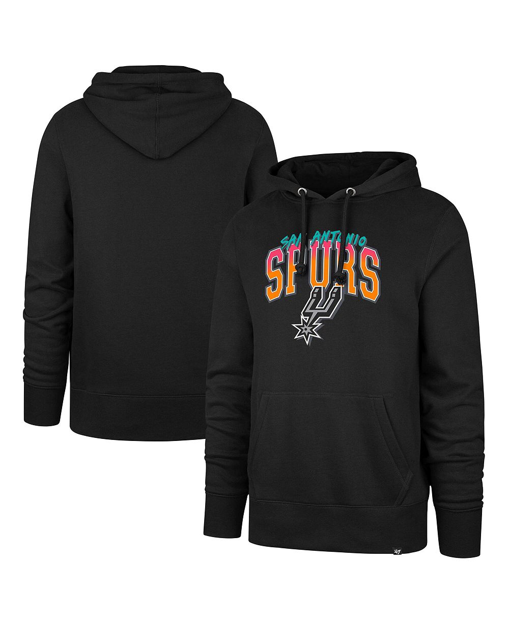 Мужское худи '47 Brand Black San Antonio Spurs Big & Tall Fiesta