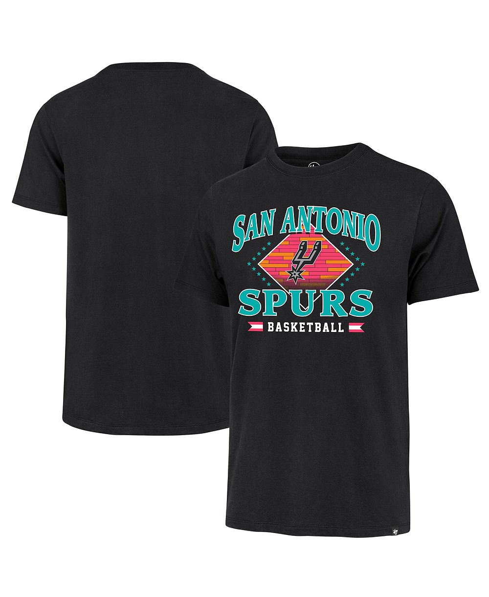'47 Brand Men's Black San Antonio Spurs Big & Tall Courtside Franklin T-Shirt