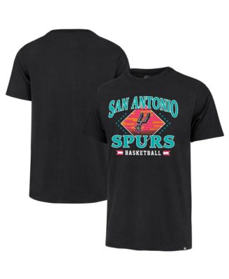 Мужская футболка '47 Brand Black San Antonio Spurs Big & Tall Courtside Franklin