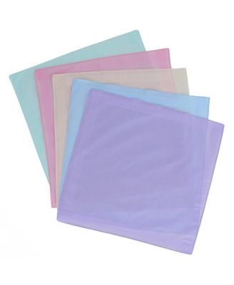 TRAFALGAR Men's Zayn Brilliant Colored 16x16 Cotton Handkerchiefs (Pack of 5)