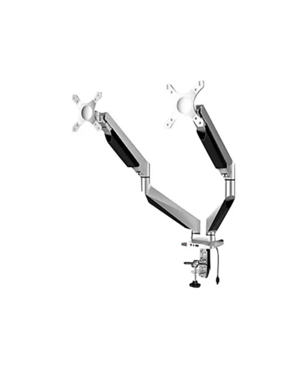 Flexispot Dual Monitor Arm Mount Gas Spring System for Dual Monitors 10"-27"