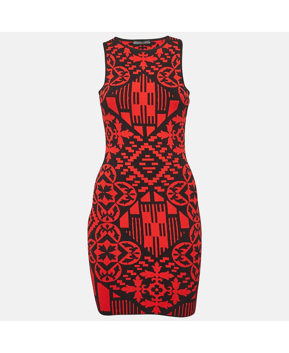 Pre-Owned Alexander Mcqueen Женское платье из жаккардового трикотажа