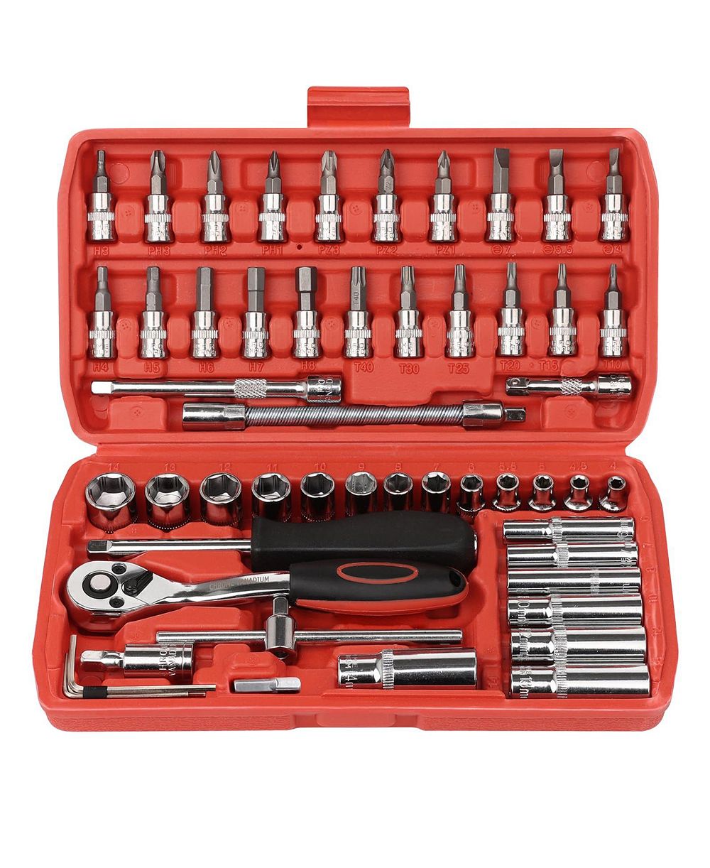 XDOVET 1/4inch  Drive Socket Ratchet Wrench Set 53Pieces