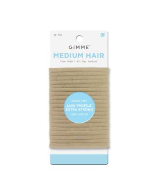 Gimme Beauty Low Profile резинки для волос - мягкие, не цепляющие волосы эластичные ленты для тонких и густых волос - нескользящие бесшовные держатели для хвоста - 20 шт