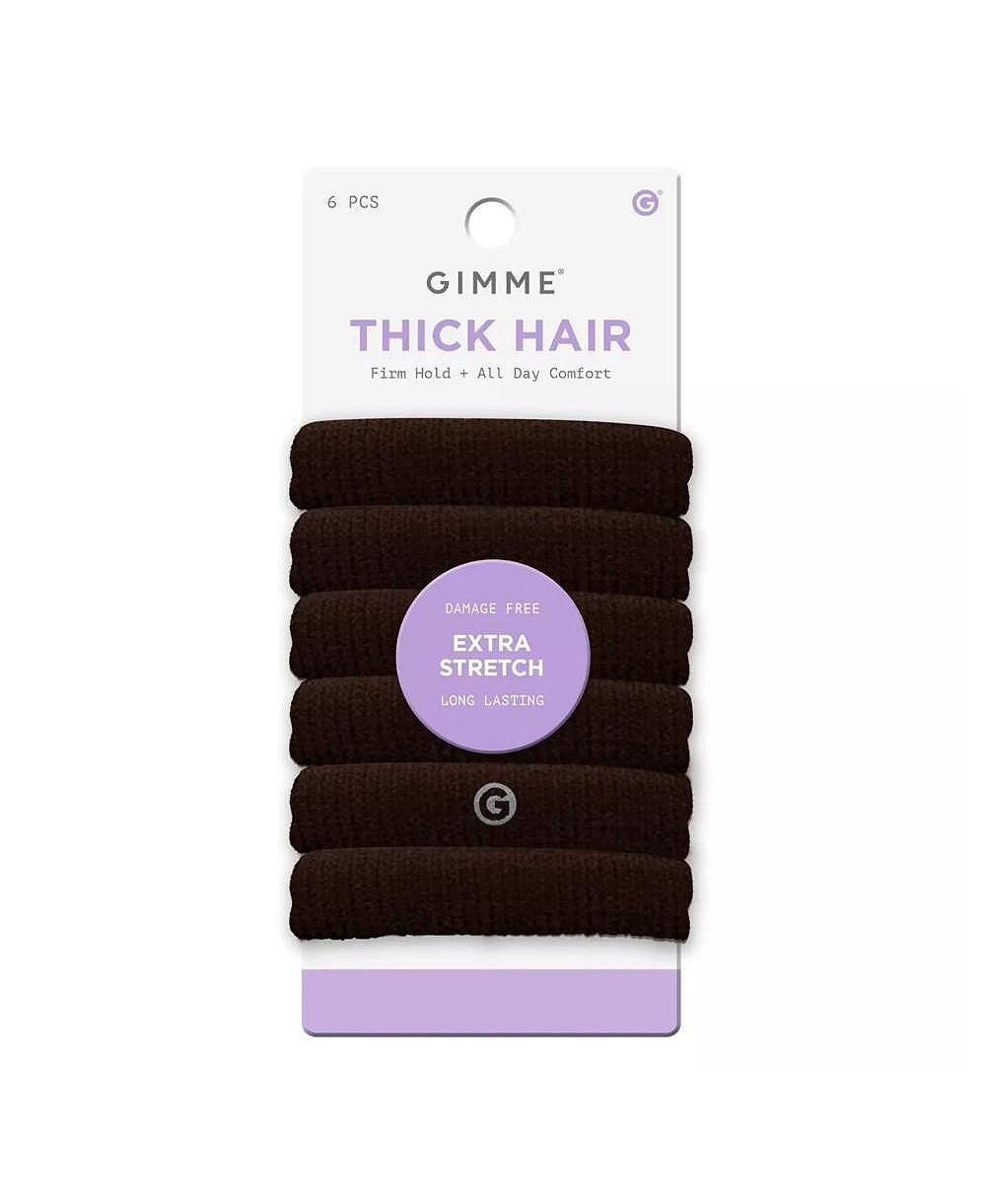 Резинки для волос GIMME Beauty Thick Hair Extra Stretch, 6 шт