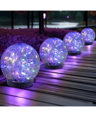 Солнечные светильники COWIN Solar Globe Lights 4 Pack Glass Ball Lights Outdoor Waterproof