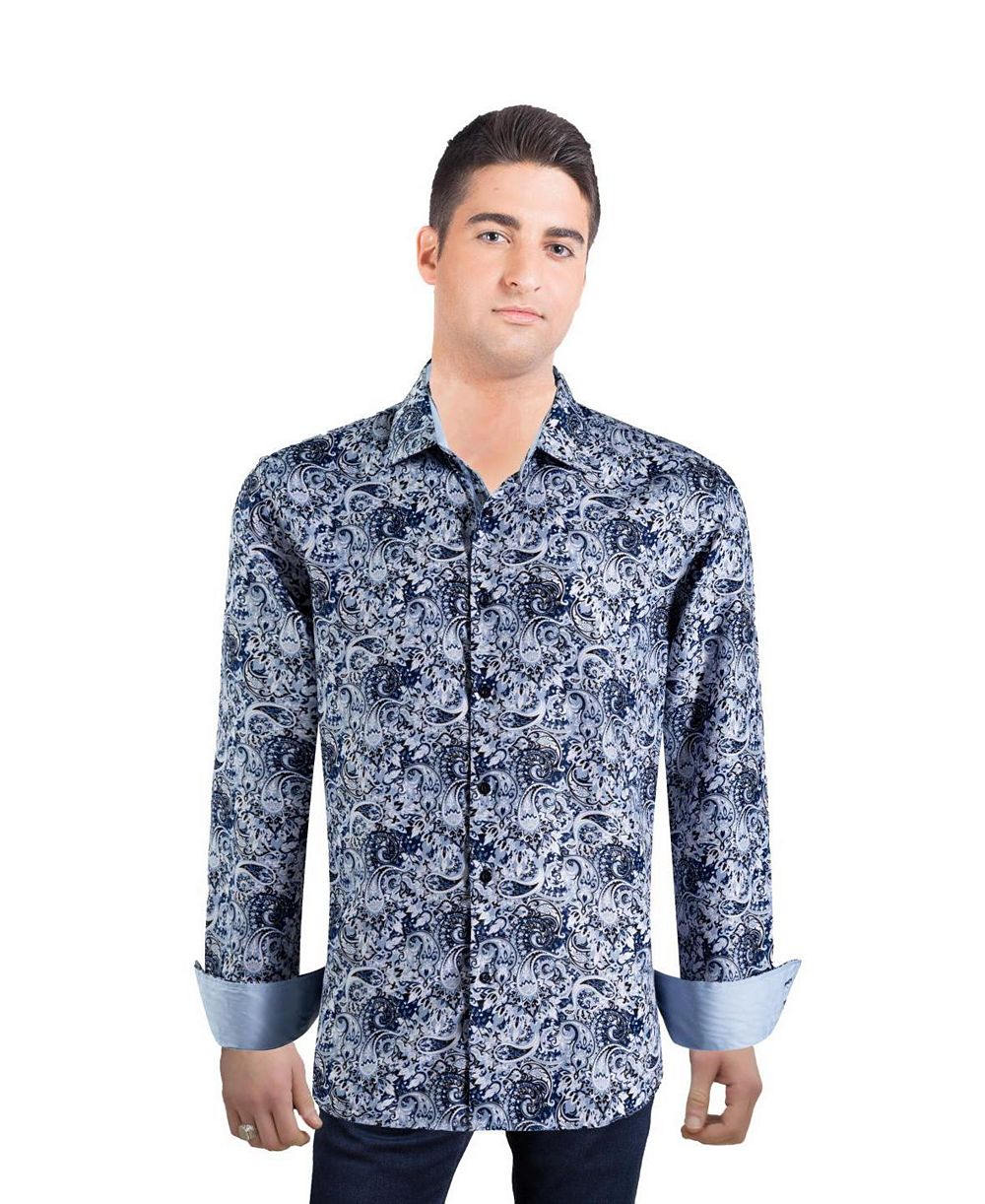 Мужская рубашка Elie Balleh Slim Fit Stylish Paisley Print