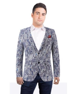 Elie Balleh Men's Slim Fit Sports Coat Jacket
