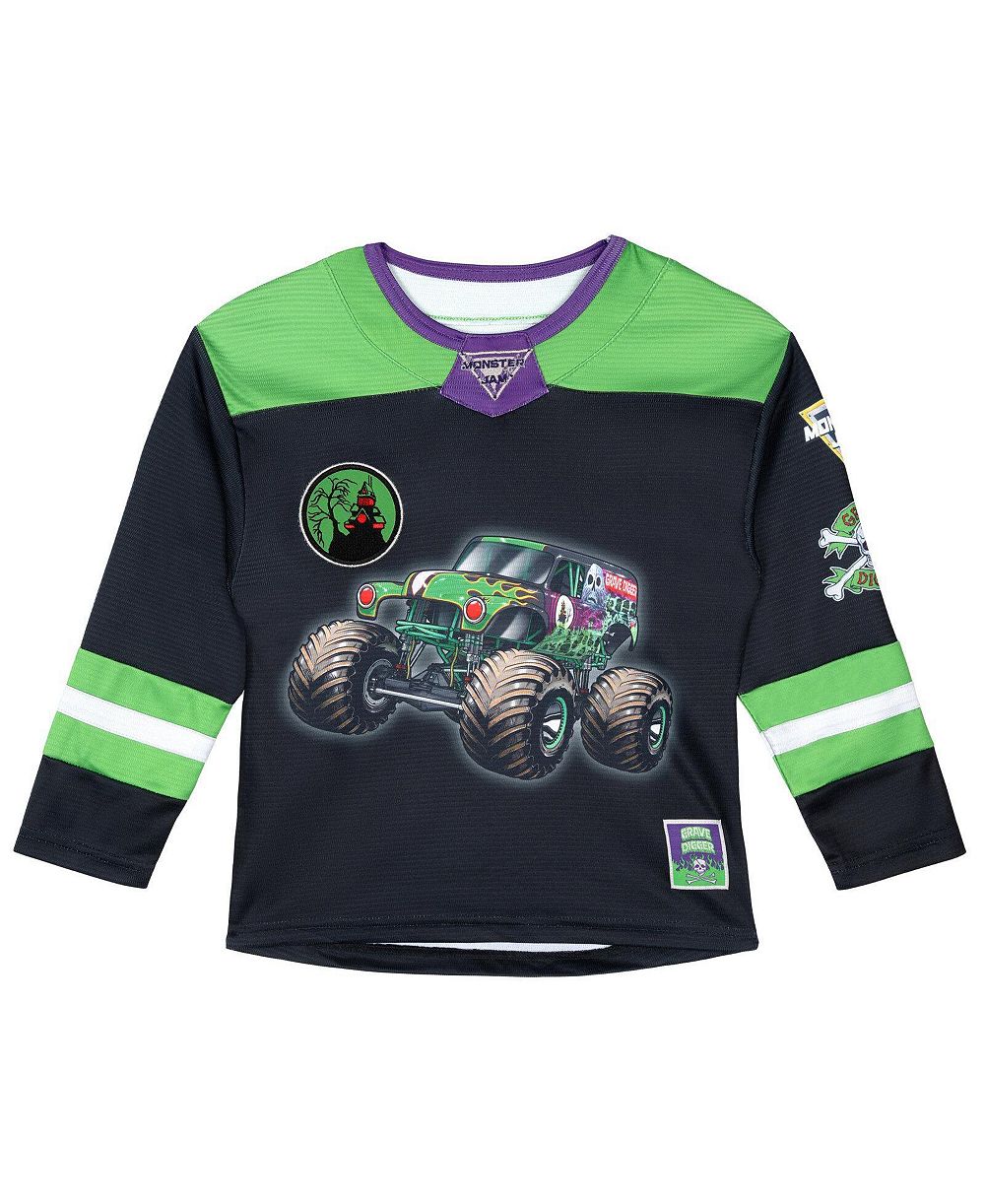 Monster Jam Детская хоккейная джерси с длинным рукавом для девочек