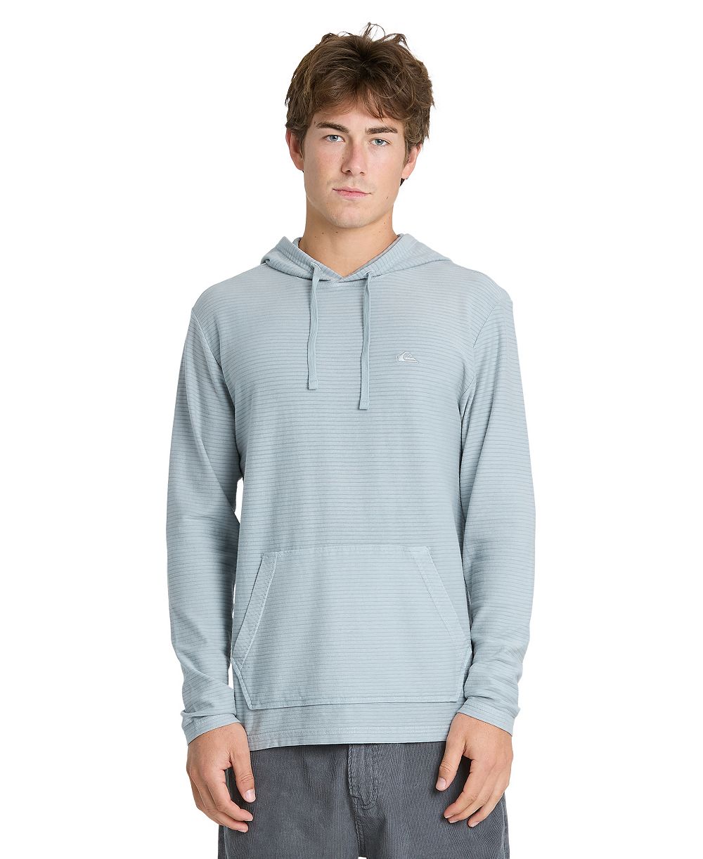 Quiksilver Men's Alamitos Lightweight Textured Knit Hooded Sweatshirt