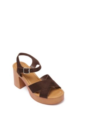 Chocolate faux suede