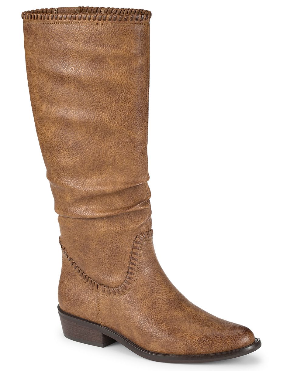 Baretraps Women's Nilla Zipper Tall Almond Toe Boots