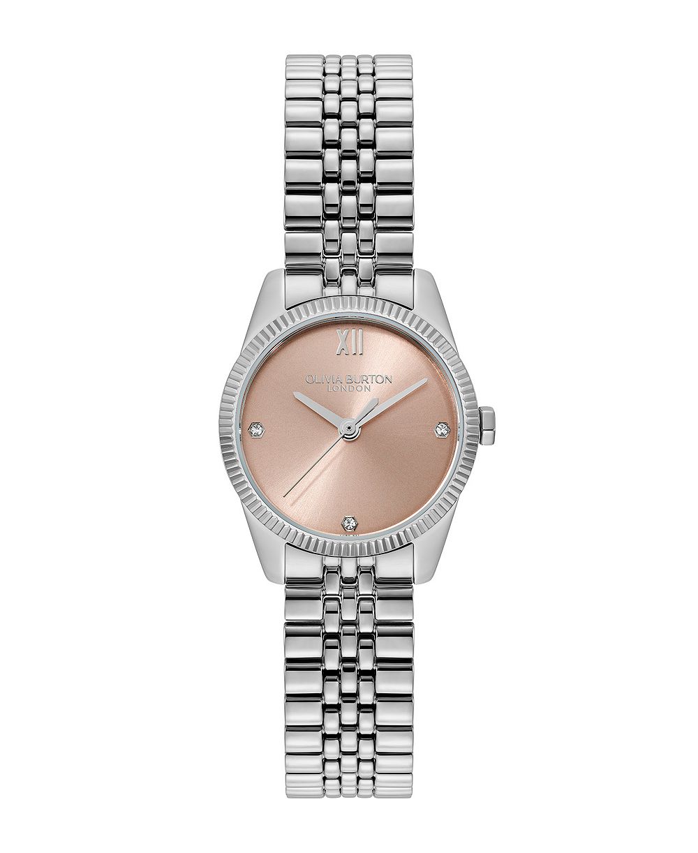 Женские наручные часы Olivia Burton Highbury серебристого цвета из нержавеющей стали 25mm