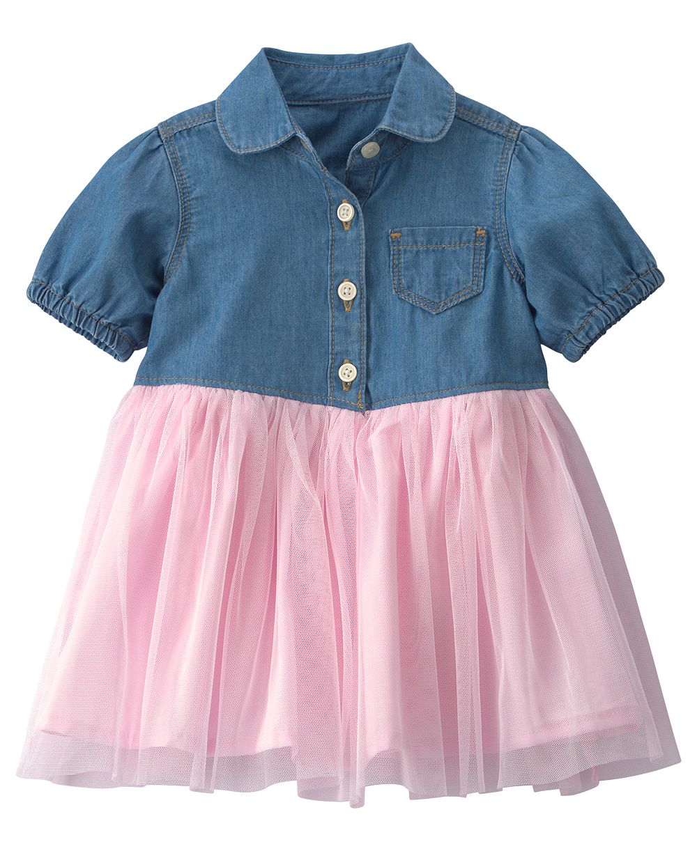 Детский комплект Osh Kosh Baby Girls' Chambray Tulle Dress and Bloomers