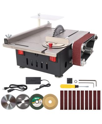 Мини пила YOBTOP Table Saw Belt Sander с регулировкой угла 0-90°
