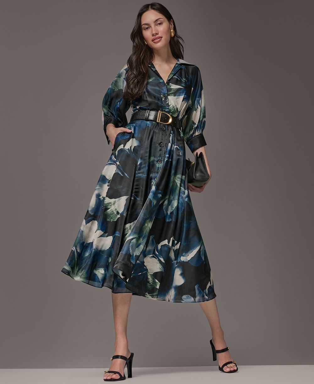 Donna Karan New York Женское платье-рубашка из органзы