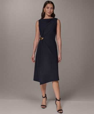 Donna Karan New York Женское платье без рукавов с драпировкой