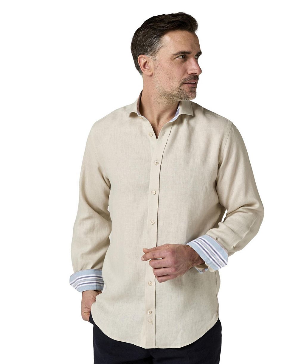 Мужская классическая льняная рубашка Koy Clothing с длинным рукавом