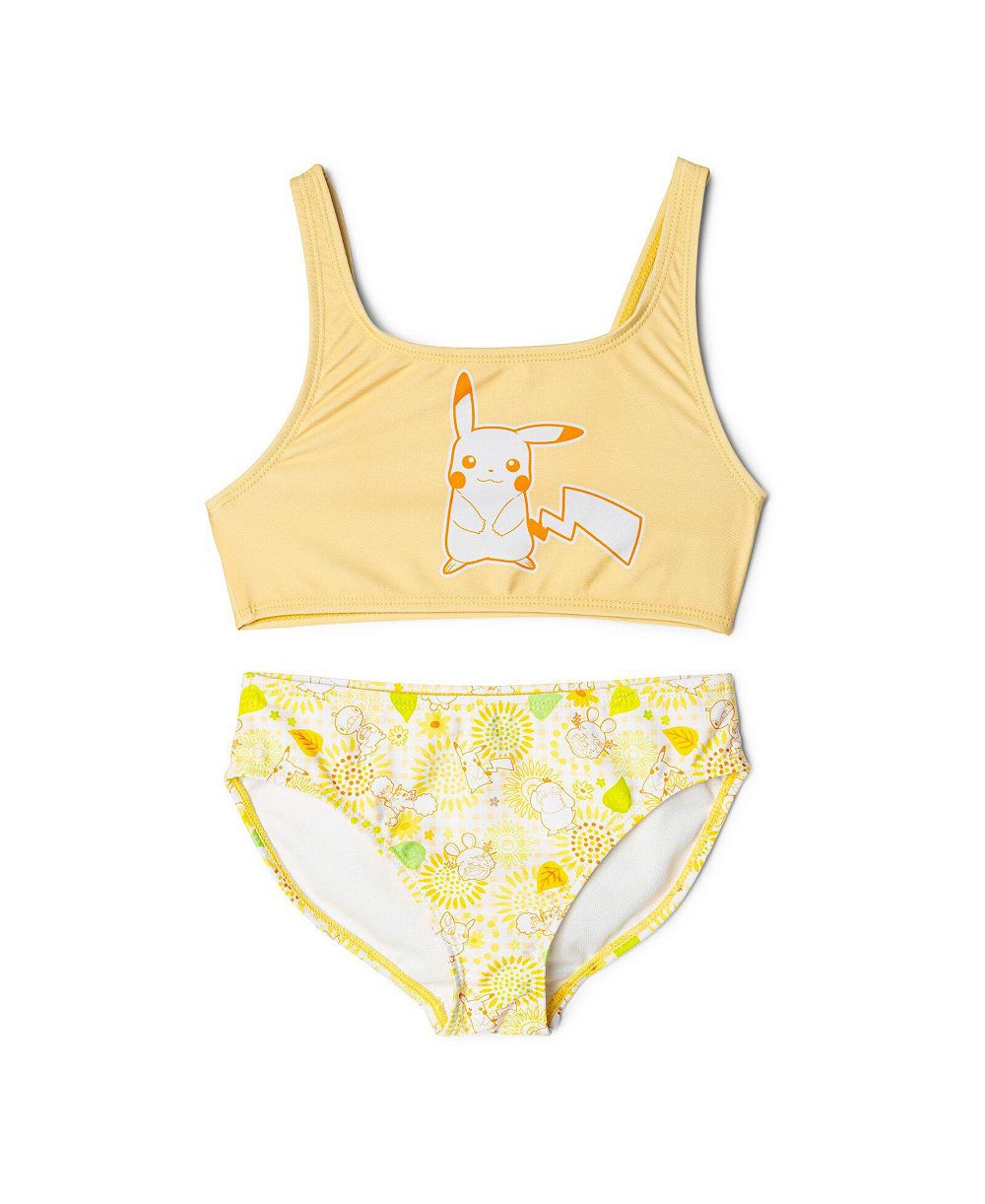 Pokemon Девочкам комплект бикини Pikachu 2-Piece Swimwear UPF 50+
