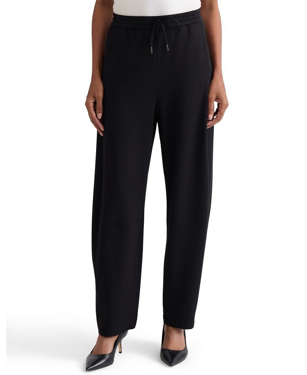Jones New York Women's Pull-On Barrel-Leg Mid-Rise Pants