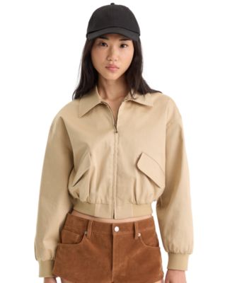 Good American Women's The Twill Bomber