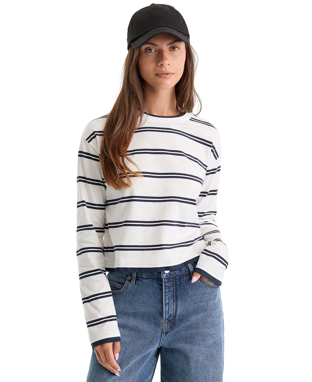 Good American Women's Long-Sleeve Layered Top
