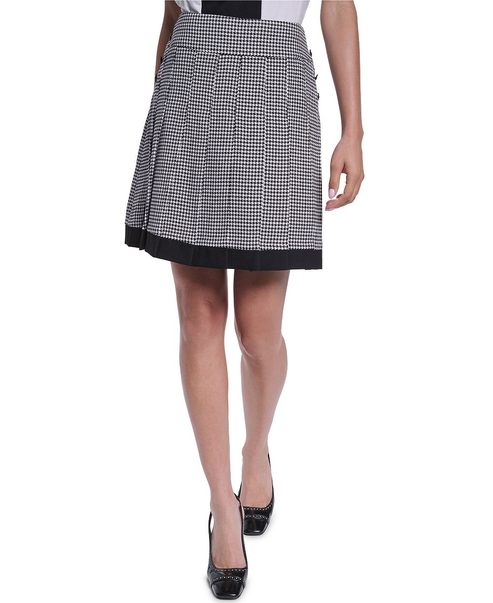KARL LAGERFELD PARIS Women's Knee-Length Pleated Skirt