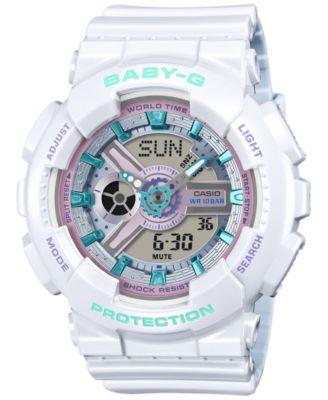 Часы G-Shock Women's Baby-G Japanese Quartz White Resin 43.4mm