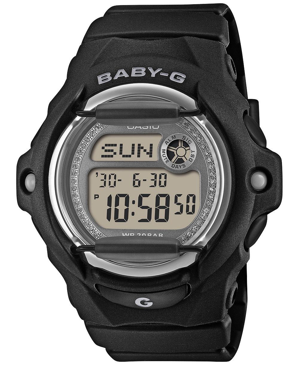 Часы G-Shock Women's Baby-G Japanese Quartz Black Resin 42.6mm